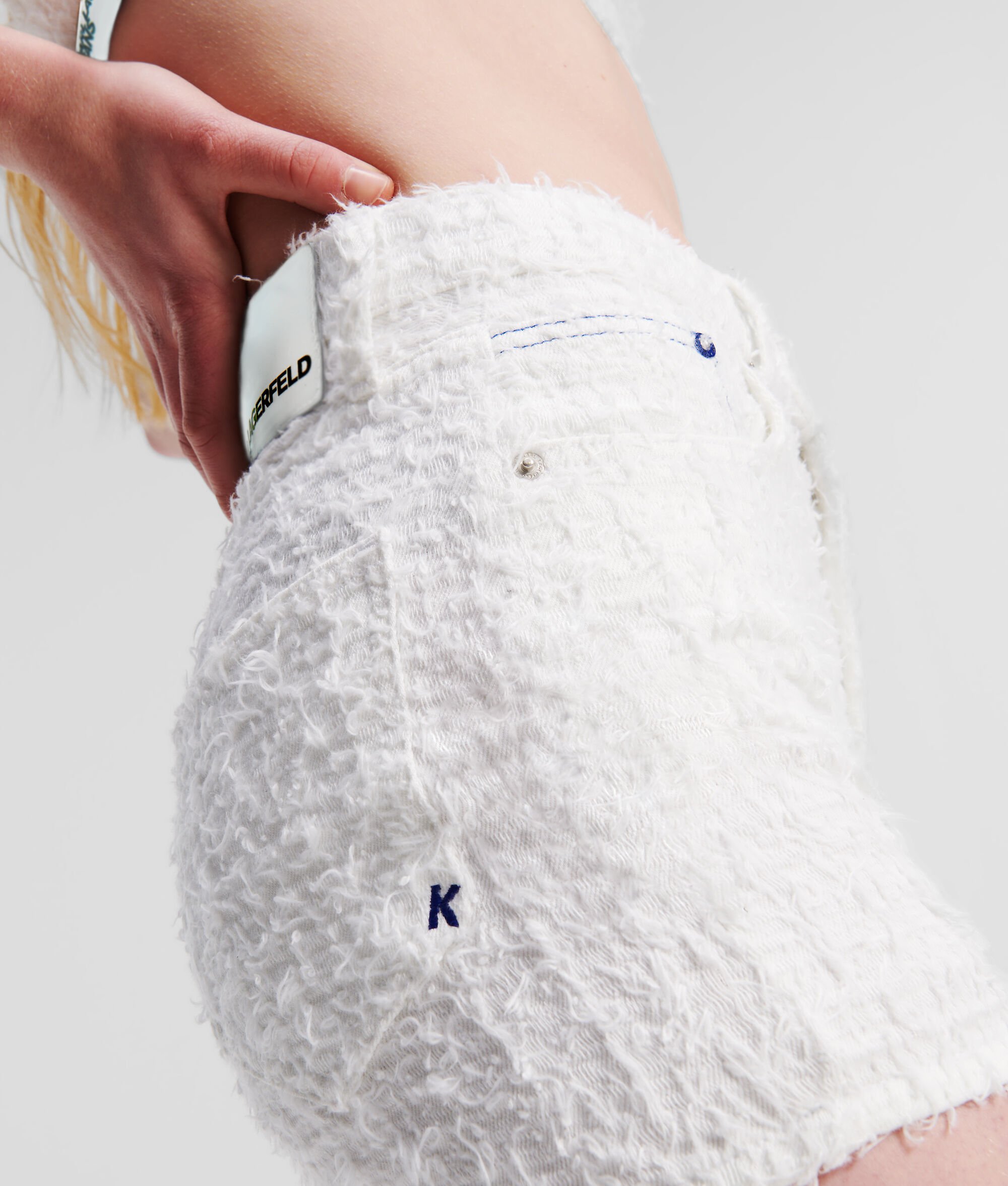 (image for) Sweet KLJ High-Waisted Bouclé Shorts